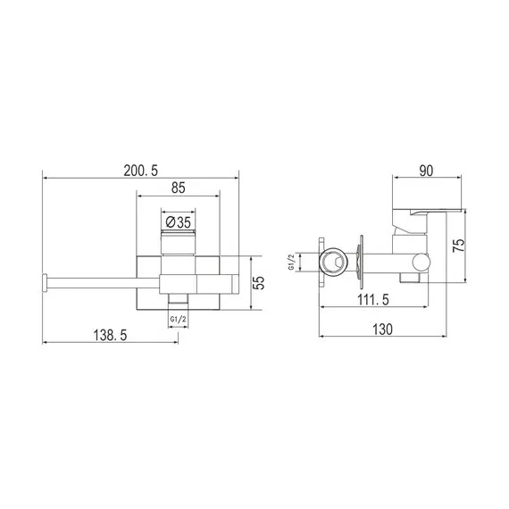 Смеситель с гигиеническим душем Rose R307, изображение 2