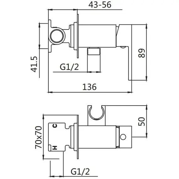 Смеситель с гигиеническим душем Shevanik S127, изображение 2
