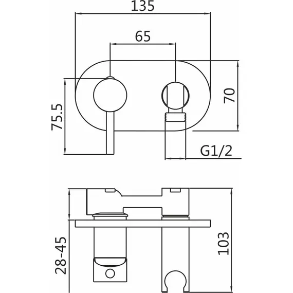 Смеситель с гигиеническим душем Shevanik S187, изображение 2