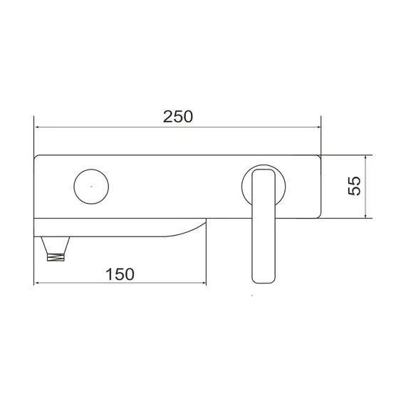 Смеситель для ванны Rose R2702F, изображение 2
