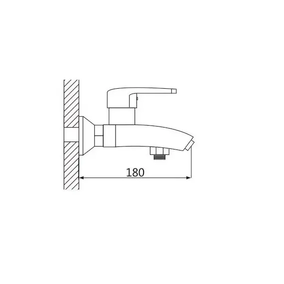 Смеситель для ванны Shevanik S5002F, изображение 2