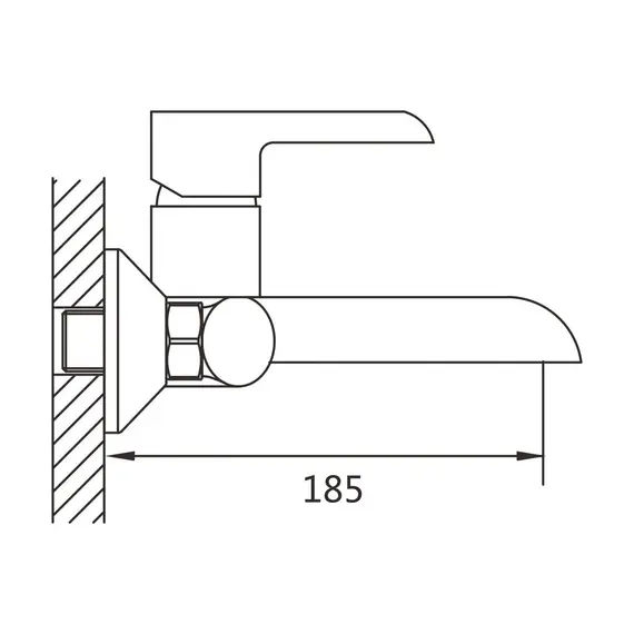 Смеситель для ванны Shevanik S6002F, изображение 2