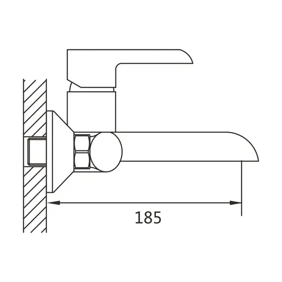 Смеситель для ванны Shevanik S6002H, изображение 2