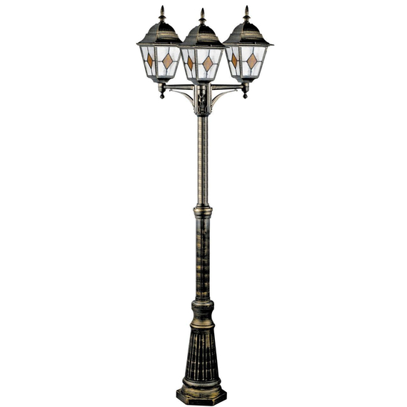 Садово-парковый светильник Arte Lamp Berlin A1017PA-3BN