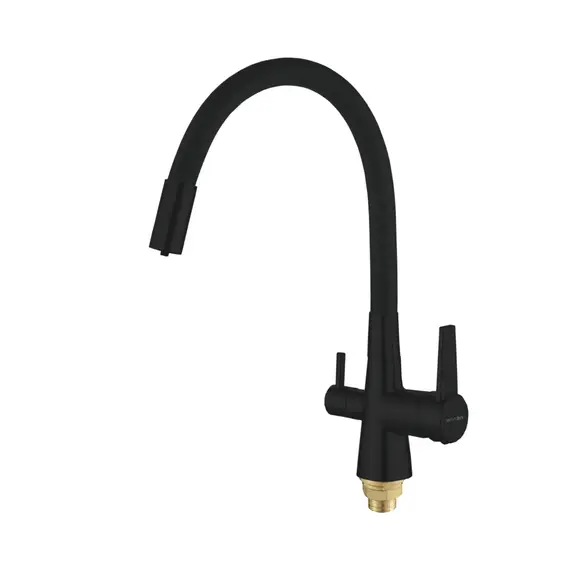 Смеситель для кухни с гибким изливом и фильтром Shevanik S668H