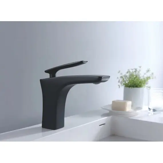 Смеситель для раковины Rose R2701H черный, изображение 2