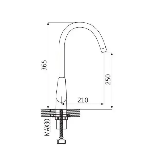 Смеситель для кухни Shevanik S5053, изображение 2
