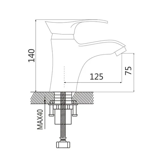 Смеситель для раковины Shevanik S5201, изображение 2
