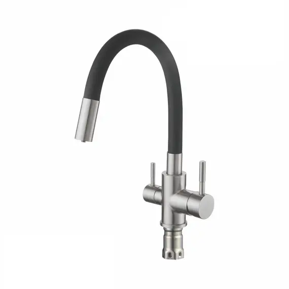 Смеситель для кухни с гибким изливом Shevanik S568B