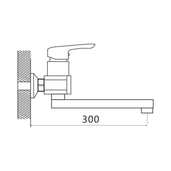 Настенный смеситель Shevanik S5693, изображение 2
