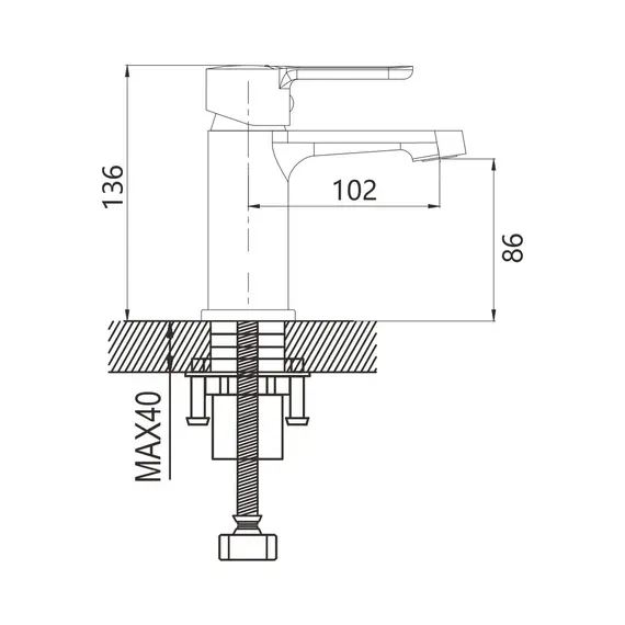 Смеситель для раковины Shevanik S8101, изображение 2