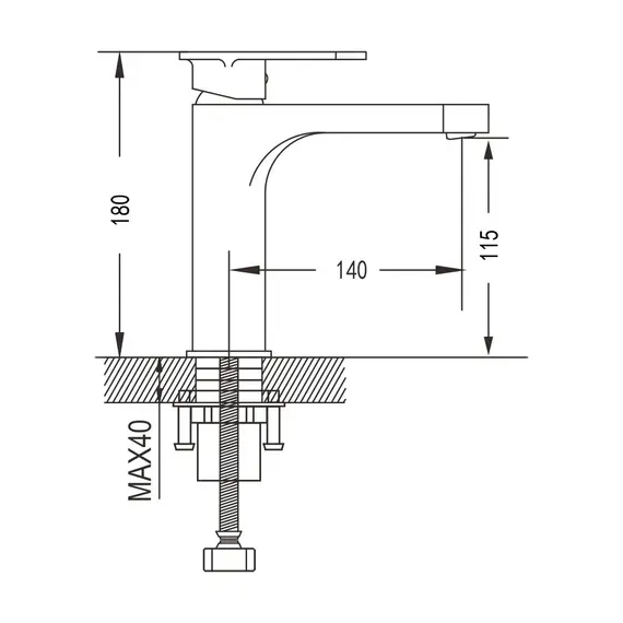 Смеситель для раковины Shevanik S8701H, изображение 2