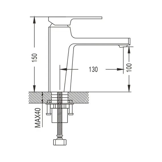 Смеситель для раковины Shevanik S8901H, изображение 2