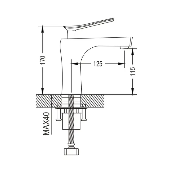 Смеситель для раковины Shevanik S9601, изображение 2