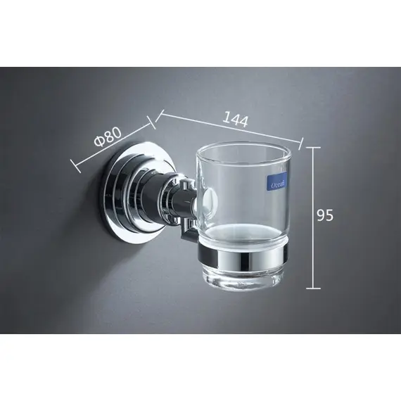 Стакан для ванной Gerhans K24006 на присосках хром, изображение 4