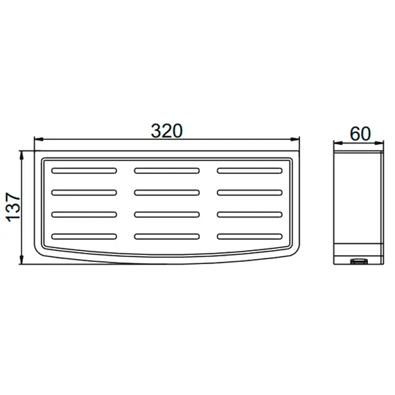 Полочка для ванной Gerhans K50361 хром, изображение 2