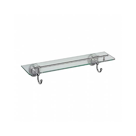 Стеклянная полка Ledeme L1407 хром