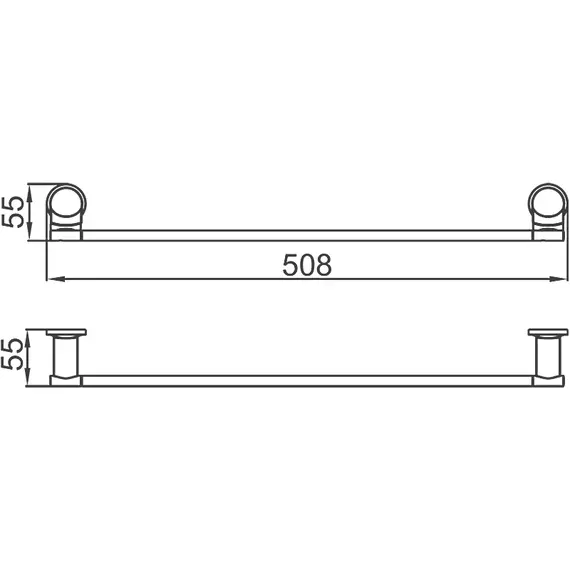 Полотенцедержатель Ledeme L30101-1 хром, изображение 2