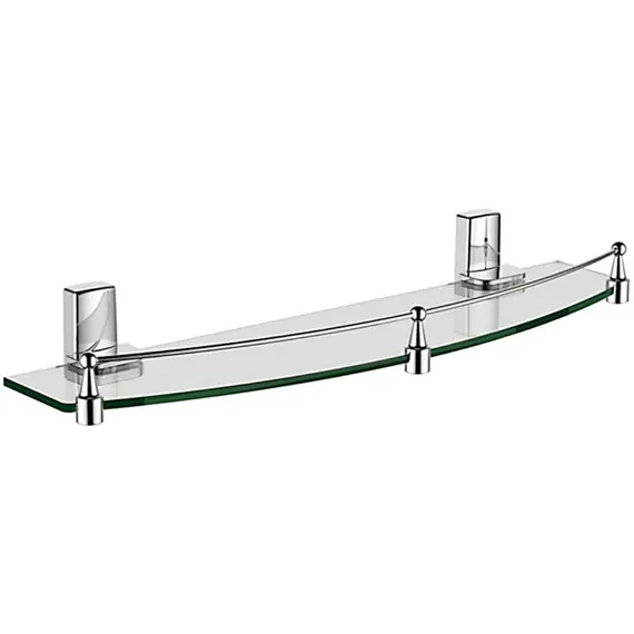 Стеклянная полка в ванную комнату Ledeme L30307 хром