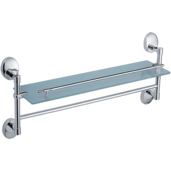 Стеклянная полка Ledeme L3307-4 хром