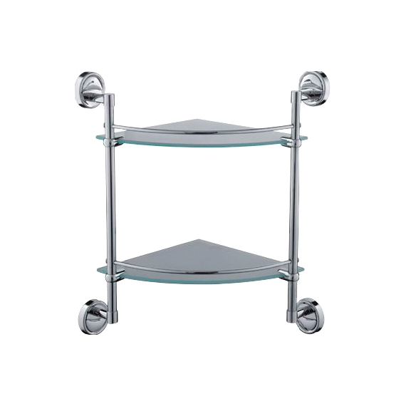 Полка стеклянная Ledeme L3507-2 хром
