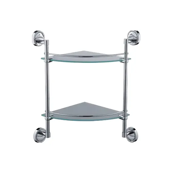 Полка стеклянная Ledeme L3507-2 хром