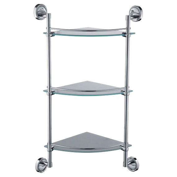 Полка стеклянная Ledeme L3507-3 хром