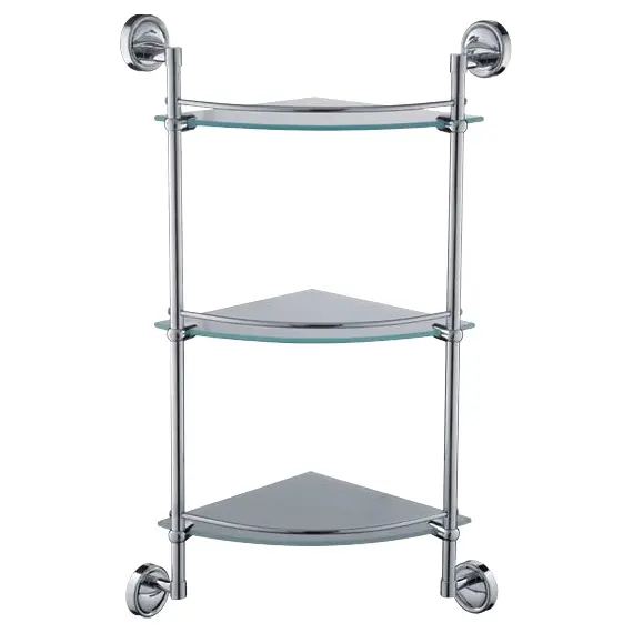 Полка стеклянная Ledeme L3507-3 хром