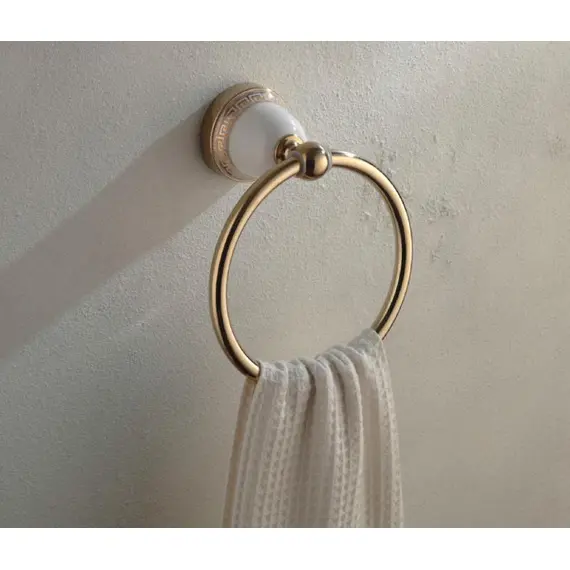 Полотенцедержатель Ledeme L3604G золотой, изображение 2