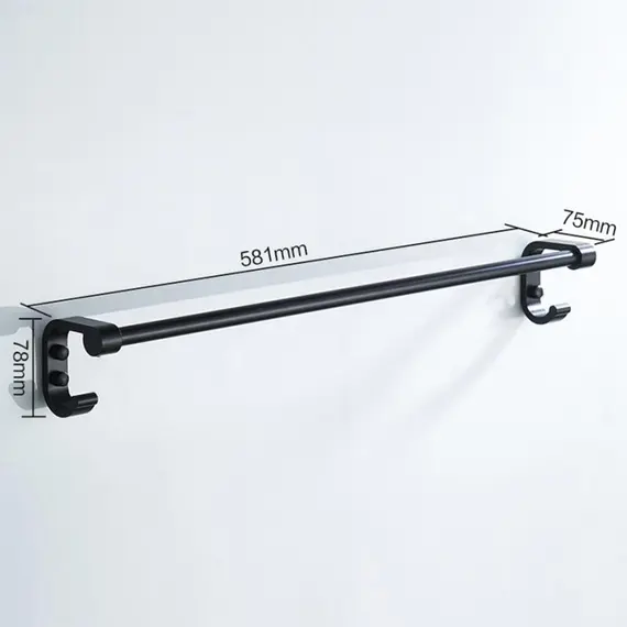 Полотенцедержатель Ledeme L5501 черный, изображение 2