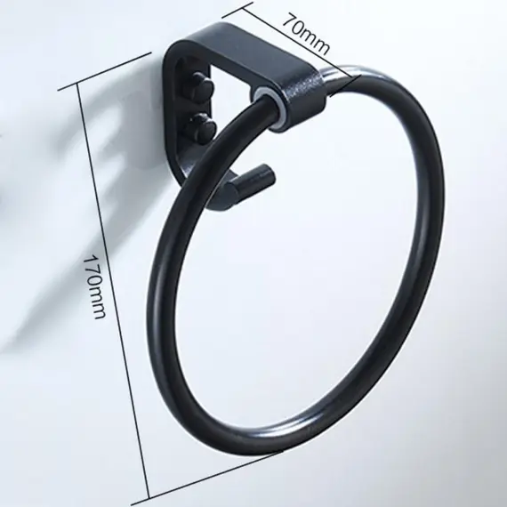 Полотенцедержатель Ledeme L5504 черный, изображение 2