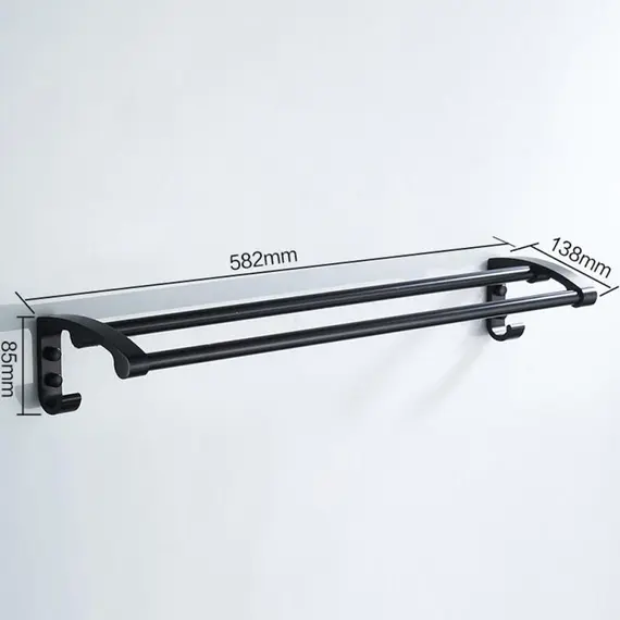 Полотенцедержатель Ledeme L5509 черный, изображение 2