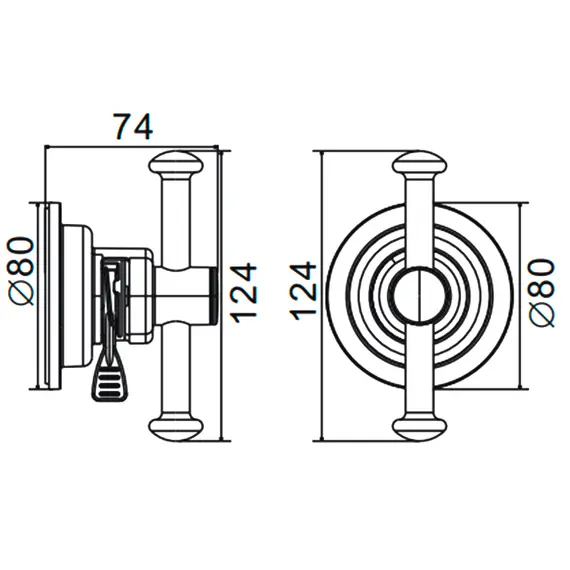Двойной крючок Gerhans K24205 на присосках хром, изображение 2