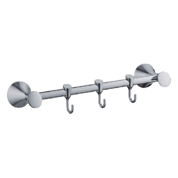 Держатель с 3-я крючками Ledeme L1615-3 хром