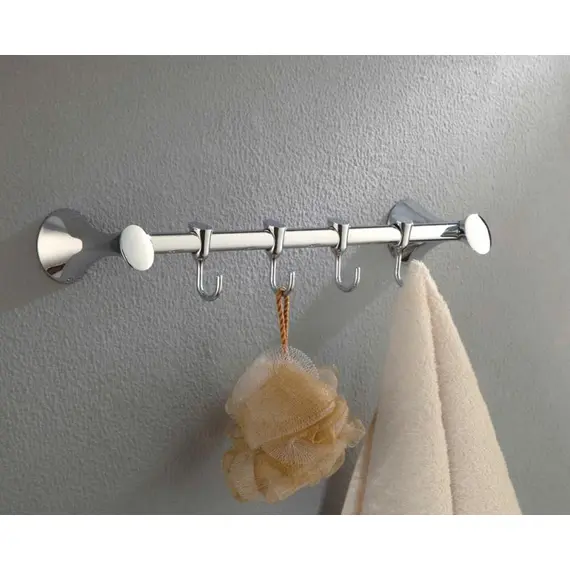 Держатель с 4-я крючками Ledeme L1615-4 хром, изображение 2