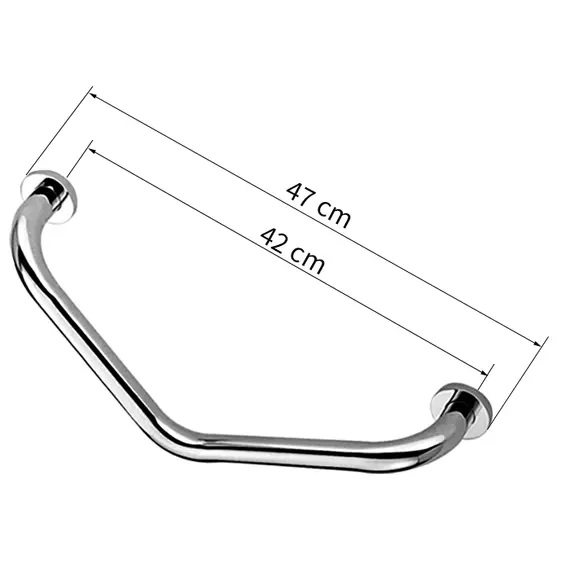 Поручень Ledeme L1717 хром, изображение 2