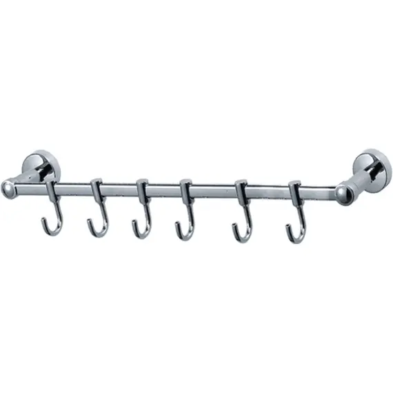 Держатель с 6-ю крючками Ledeme L205-6 хром