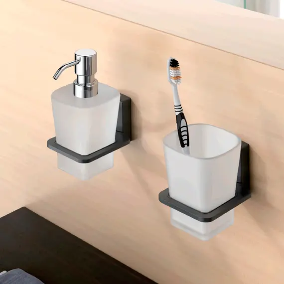 Дозатор жидкого мыла Ledeme L30327U серый, изображение 3