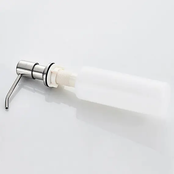 Дозатор для жидкого мыла Ledeme L405-1 400 мл никель, изображение 3