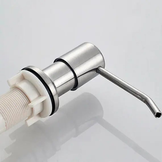 Дозатор для жидкого мыла Ledeme L405-1 400 мл никель, изображение 4