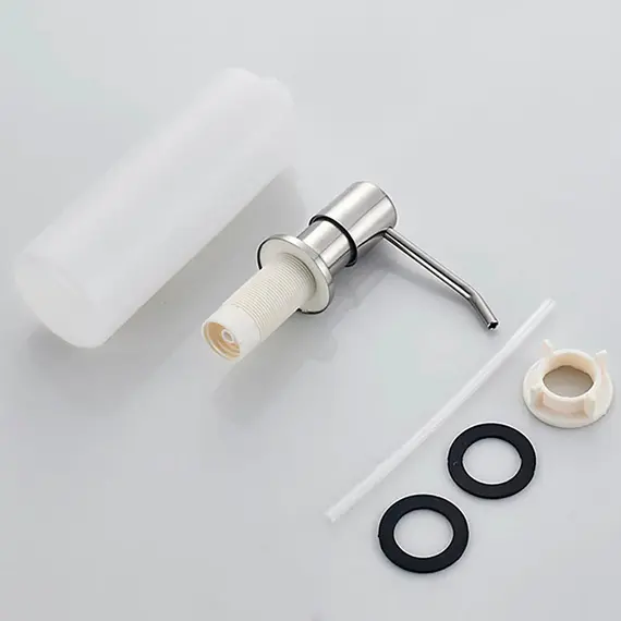 Дозатор для жидкого мыла Ledeme L405-1 400 мл никель, изображение 6