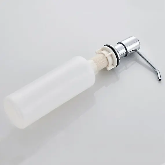 Дозатор для жидкого мыла Ledeme R L405-2 400 мл хром, изображение 3