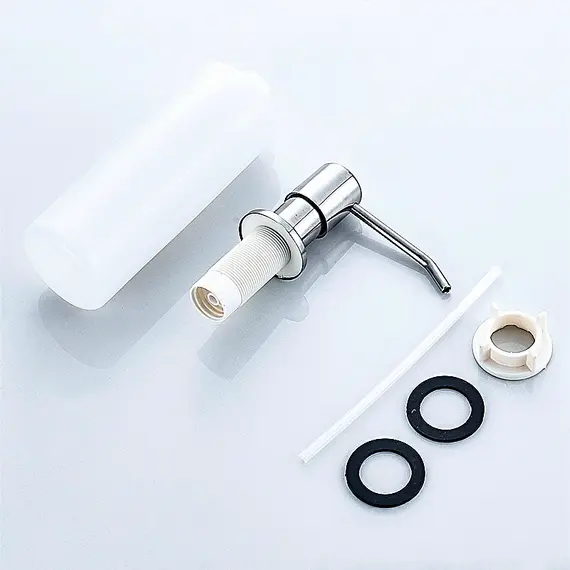 Дозатор для жидкого мыла Ledeme R L405-2 400 мл хром, изображение 8