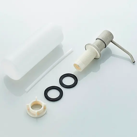 Дозатор жидкого мыла Ledeme L405K 400 мл бежевый, изображение 6