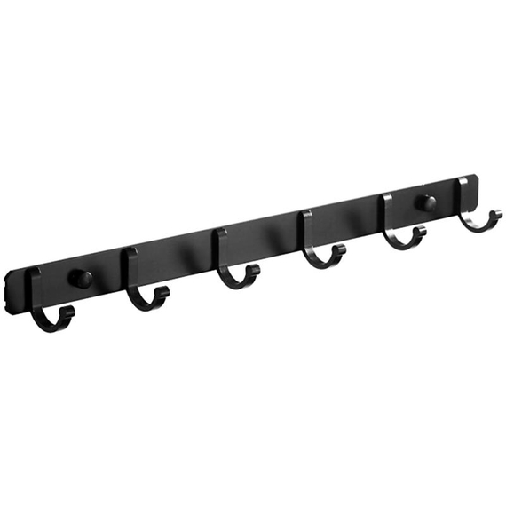 Планка с 6-ю крючками Ledeme L5516-6 черный