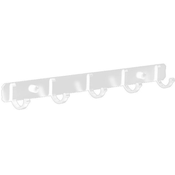 Планка с 5-ю крючками Ledeme L5516W-5 белый