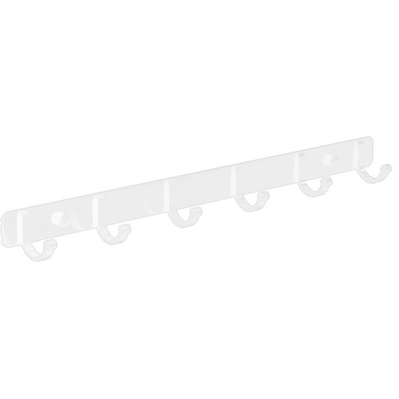 Планка с 6-ю крючками Ledeme L5516W-6 белый