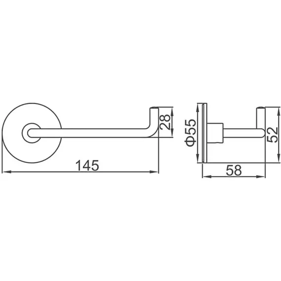 Бумогадержатель самоклеющийся Ledeme L5703-4 хром, изображение 2