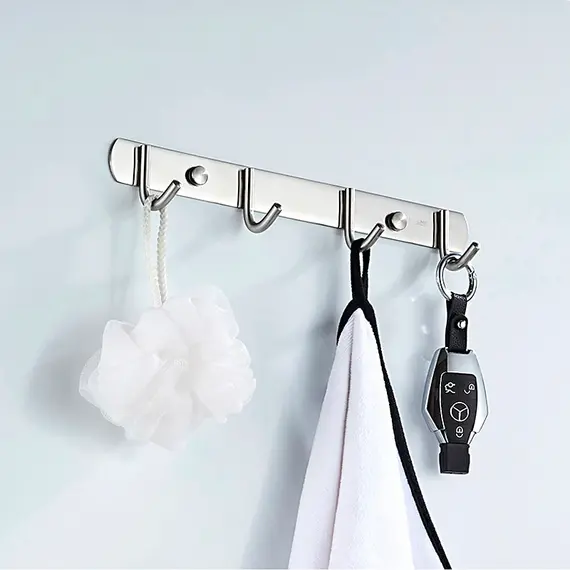 Держатель с 4-мя крючками Ledeme L70201-4 нержавеющая сталь, изображение 8