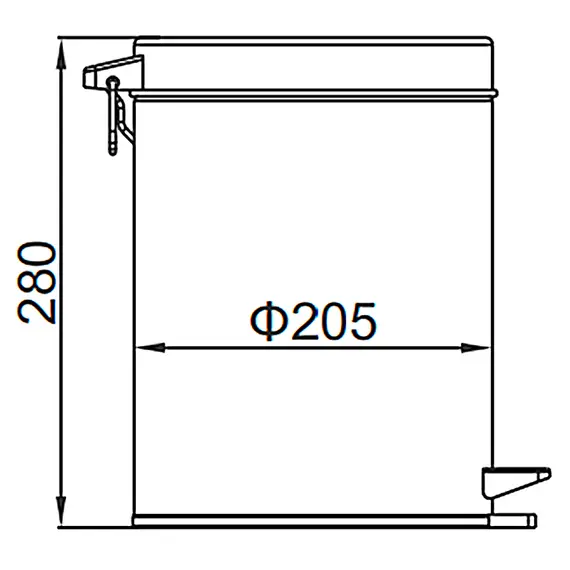 Контейнер для мусора Ledeme L702 хром, изображение 2